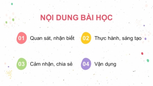 Soạn giáo án điện tử mĩ thuật 4 cánh diều Bài 14: Nông sản quê em