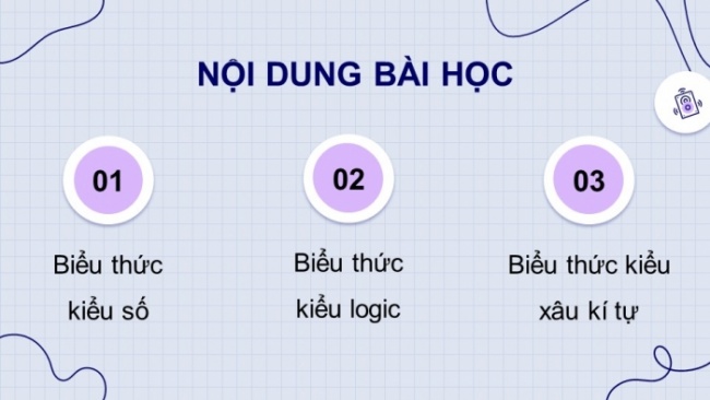 Soạn giáo án điện tử Tin học 8 CD Chủ đề F Bài 3: Sử dụng biểu thức trong chương trình