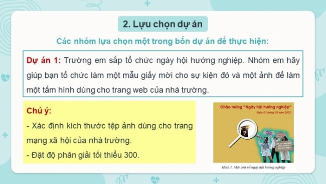 Soạn giáo án điện tử Tin học 8 CD Chủ đề E3 Bài 8: Tạo sản phẩm theo nhóm