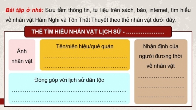 Soạn giáo án điện tử Lịch sử 8 CD Bài 16: Việt Nam nửa sau thế kỉ XIX (Phần 3)