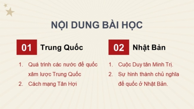 Soạn giáo án điện tử Lịch sử 8 CD Bài 13: Trung Quốc và Nhật Bản (Phần 1)