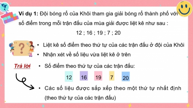 Soạn giáo án điện tử toán 4 cánh diều Bài 87: Dãy số liệu thống kê