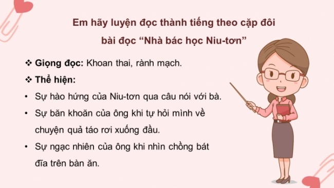 Soạn giáo án điện tử tiếng việt 4 cánh diều Bài 18 Đọc 3: Nhà bác học Niu-tơn