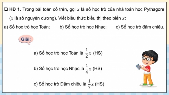 Soạn giáo án điện tử Toán 8 CD Chương 7 Bài 2: Ứng dụng của phương trình bậc nhất một ẩn