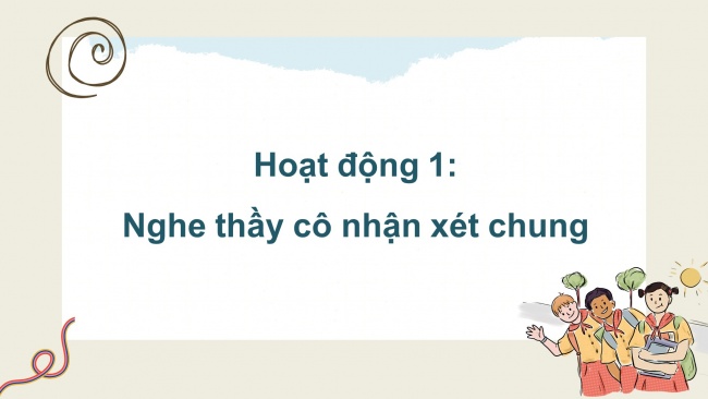 Soạn giáo án điện tử tiếng việt 4 KNTT Bài 26 Viết: Trả bài viết đoạn văn tưởng tượng