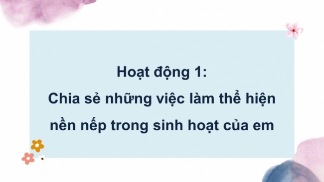 Soạn giáo án điện tử HĐTN 4 CTST bản 2 Tuần 24: HĐGDTCĐ - Thể hiện nền nếp trong sinh hoạt