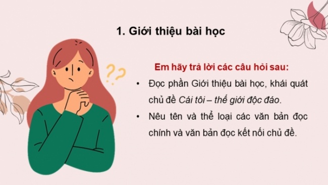 Soạn giáo án điện tử ngữ văn 11 CTST Bài 8 Đọc 1: Nguyệt cầm