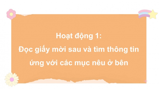 Soạn giáo án điện tử tiếng việt 4 KNTT Bài 30 Viết: Viết giấy mời