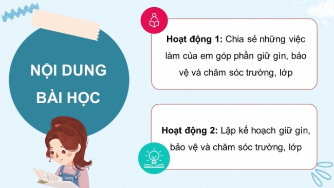 Soạn giáo án điện tử HĐTN 4 CTST bản 2 Tuần 28: HĐGDTCĐ - Giữ gìn, bảo vệ và chăm sóc trường, lớp