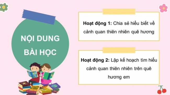 Soạn giáo án điện tử HĐTN 4 CTST bản 2 Tuần 29: HĐGDTCĐ - Cảnh quan thiên nhiên ở địa phương