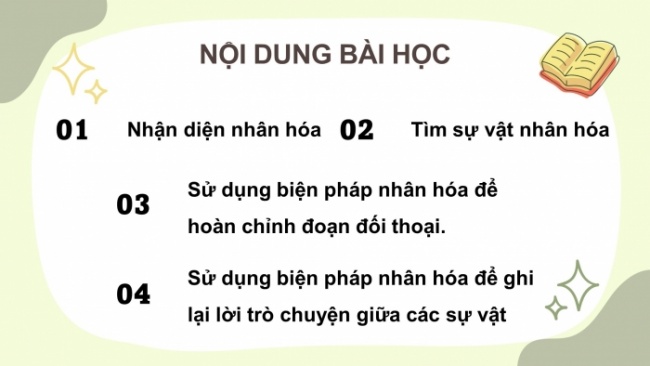 Soạn giáo án điện tử tiếng việt 4 CTST CĐ 4 Bài 3 Luyện từ và câu: Luyện tập về nhân hóa