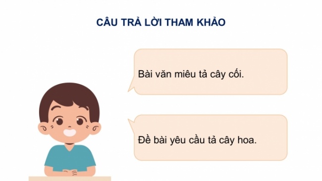 Soạn giáo án điện tử tiếng việt 4 CTST CĐ 6 Bài 1 Viết: Luyện tập lập dàn ý cho bài văn miêu tả cây cối