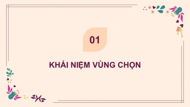 Soạn giáo án điện tử Tin học 8 CD Chủ đề E3 Bài 2: Vùng chọn và ứng dụng