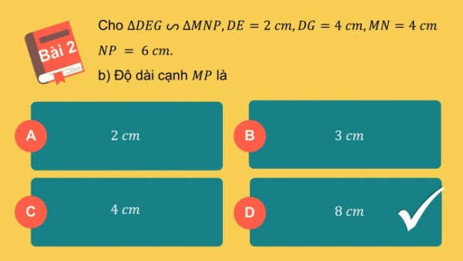 Soạn giáo án điện tử Toán 8 CD: Bài tập cuối chương 8