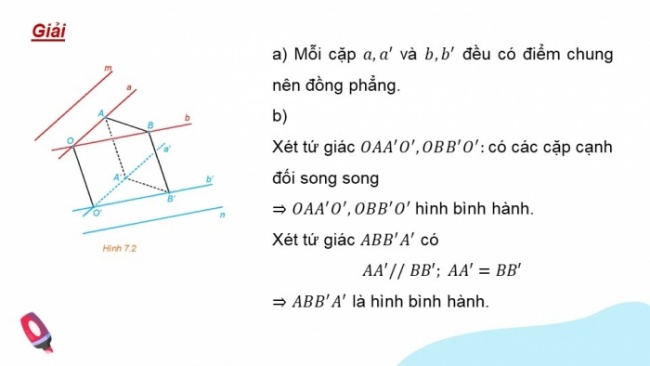 Soạn giáo án điện tử toán 11 KNTT Bài 22: Hai đường thẳng vuông góc