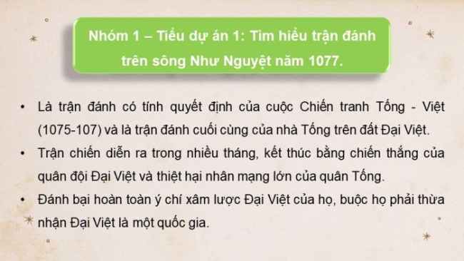 Soạn giáo án điện tử lịch sử 11 Cánh diều Nội dung thực hành chủ đề 4: Chiến tranh bảo vệ Tổ quốc và chiến tranh giải phóng dân tộc trong lịch sử Việt Nam (trước cách mạng tháng Tám năm 1945) (P2)