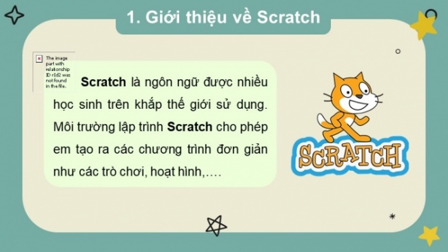 Soạn giáo án điện tử tin học 4 cánh diều Chủ đề F bài 1: Làm quen với lập trình trực quan