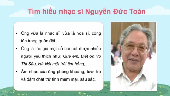 Soạn giáo án điện tử âm nhạc 4 cánh diều Tiết 23: Hát: Em yêu hoà bình