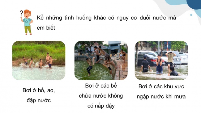 Soạn giáo án điện tử khoa học 4 KNTT Bài 27: Phòng tránh đuối nước