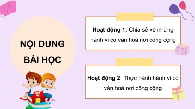 Soạn giáo án điện tử HĐTN 4 CTST bản 2 Tuần 12: HĐGDTCĐ - Hành vi có văn hoá nơi công cộng