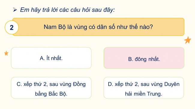 Soạn giáo án điện tử lịch sử và địa lí 4 CTST Bài 24: Dân cư và hoạt động sản xuất ở vùng Nam Bộ