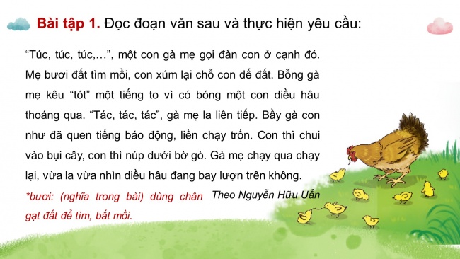 Soạn giáo án điện tử tiếng việt 4 CTST CĐ 7 Bài 5 Viết: Luyện tập viết đoạn văn cho bài văn miêu tả con vật