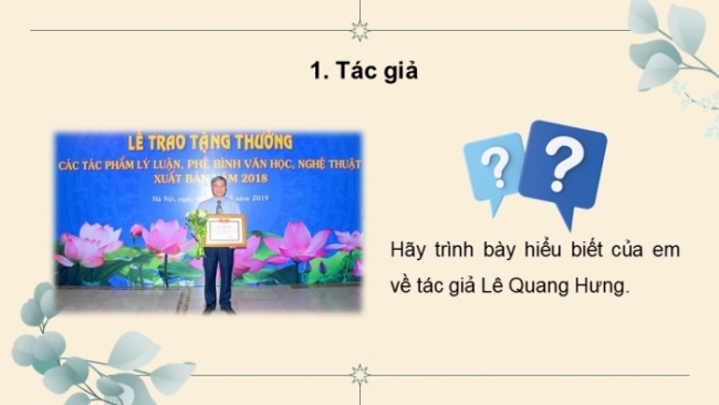 Soạn giáo án điện tử Ngữ văn 8 CD Bài 9 Đọc 3: Nắng mới, áo đỏ và nét cười đen nhánh (Về bài thơ 