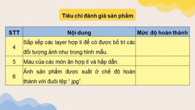 Soạn giáo án điện tử Tin học 8 CD Chủ đề E3 Bài 7: Thực hành tạo thực đơn cho quán ăn