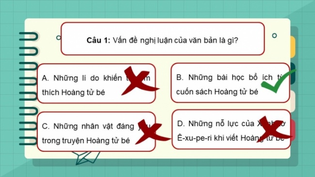 Soạn giáo án điện tử Ngữ văn 8 CD Bài 9 Tự đánh giá: 