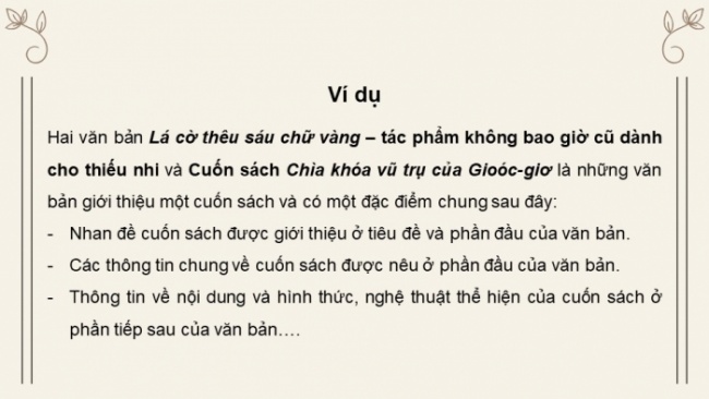 Soạn giáo án điện tử Ngữ văn 8 CD Bài 10 Viết: Viết bài giới thiệu một cuốn sách