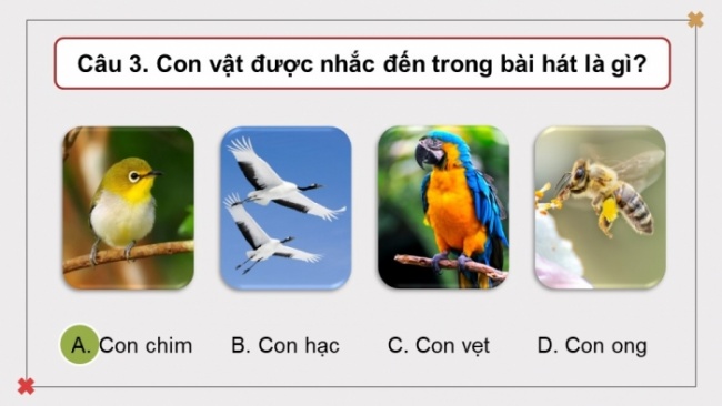 Soạn giáo án điện tử âm nhạc 4 cánh diều Tiết 28: Ôn tập bài hát: Ước mơ; Nghe nhạc: Những người đấu bò