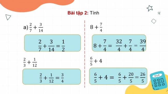 Soạn giáo án điện tử toán 4 cánh diều Bài 93: Ôn tập về phân số và các phép tính với phân số