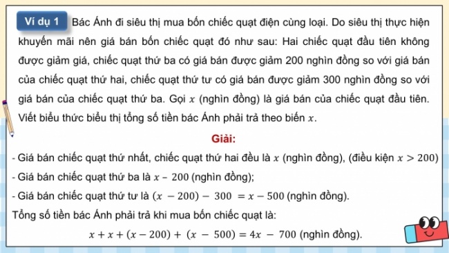 Soạn giáo án điện tử Toán 8 CD Chương 7 Bài 2: Ứng dụng của phương trình bậc nhất một ẩn