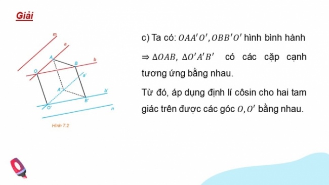 Soạn giáo án điện tử toán 11 KNTT Bài 22: Hai đường thẳng vuông góc