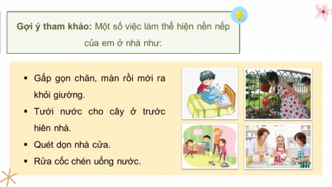 Soạn giáo án điện tử HĐTN 4 CTST bản 2 Tuần 24: HĐGDTCĐ - Thể hiện nền nếp trong sinh hoạt