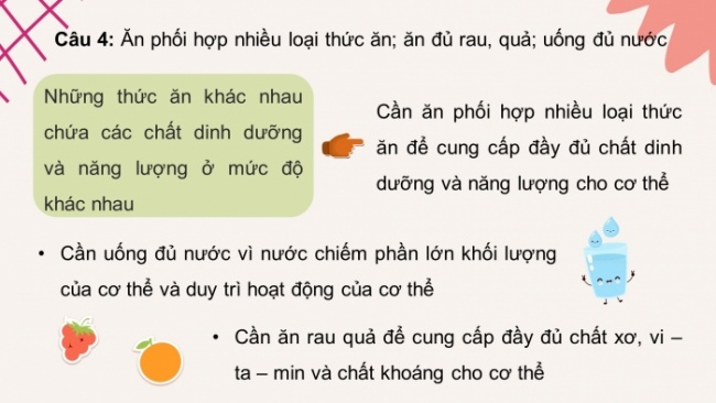 Soạn giáo án điện tử khoa học 4 cánh diều Bài: Ôn tập chủ đề Con người và sức khỏe