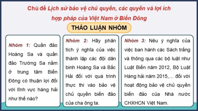 Soạn giáo án điện tử lịch sử 11 CTST Thực hành Chương 6