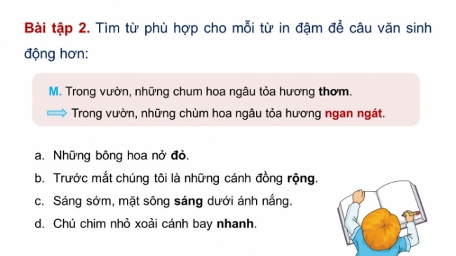 Soạn giáo án điện tử tiếng việt 4 CTST CĐ 4 Bài 5 Luyện từ và câu: Luyện tập sử dụng từ ngữ