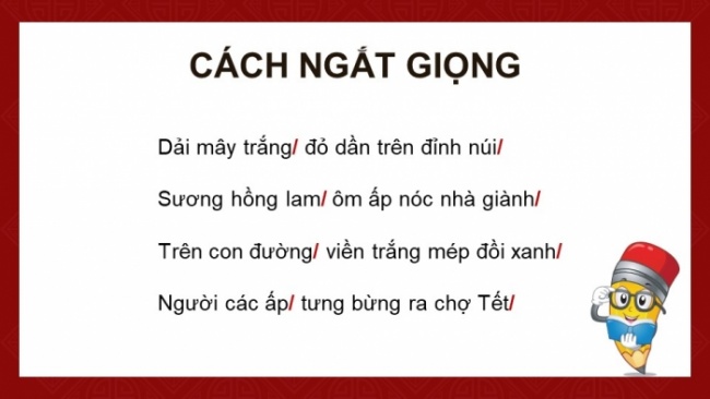 Soạn giáo án điện tử tiếng việt 4 CTST CĐ 6 Bài 7 Đọc: Chợ Tết