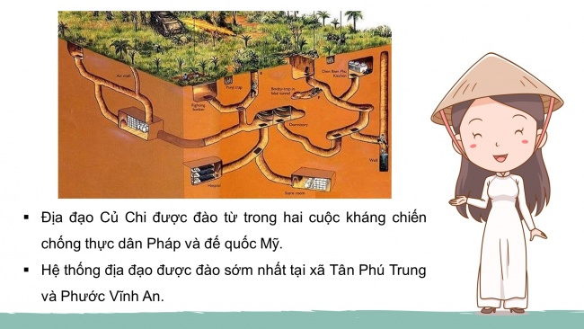 Soạn giáo án điện tử lịch sử và địa lí 4 CTST Bài 27: Địa đạo Củ Chi