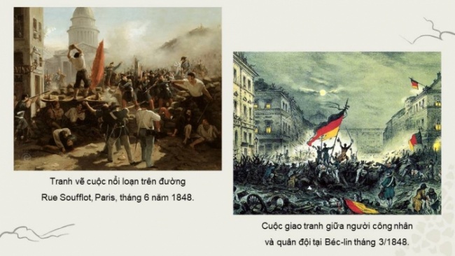 Soạn giáo án điện tử Lịch sử 8 CD Bài 10: Phong trào công nhận và sự ra đời của chủ nghĩa Mác (Phần 2)