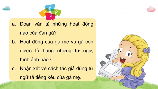 Soạn giáo án điện tử tiếng việt 4 CTST CĐ 7 Bài 5 Viết: Luyện tập viết đoạn văn cho bài văn miêu tả con vật