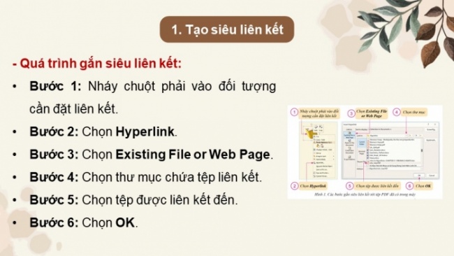 Soạn giáo án điện tử Tin học 8 CD Chủ đề E2 Bài 8: Kết nối đa phương tiện và hoàn thiện trang chiếu