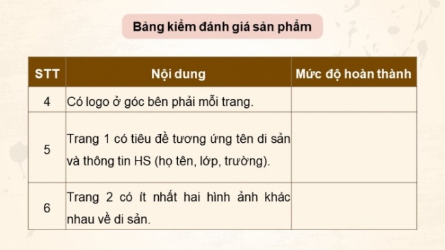 Soạn giáo án điện tử Tin học 8 CD Chủ đề E2 Bài 9: Thực hành tạo bài trình chiếu giới thiệu một di sản văn hóa