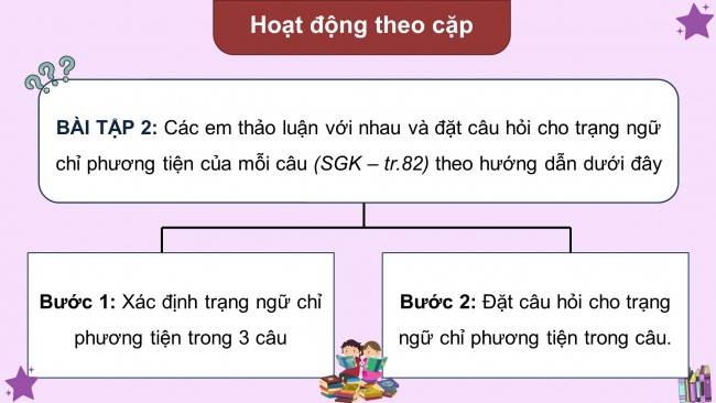 Soạn giáo án điện tử tiếng việt 4 KNTT Bài 17 Luyện từ và câu: Trạng ngữ chỉ phương tiện