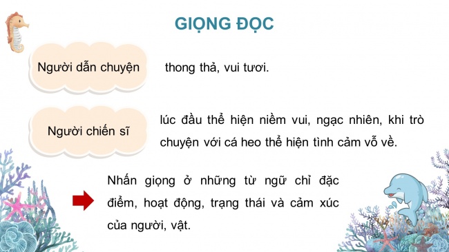 Soạn giáo án điện tử tiếng việt 4 CTST CĐ 8 Bài 1 Đọc: Cá heo ở biển Trường Sa