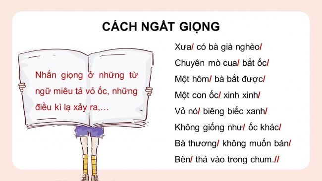 Soạn giáo án điện tử tiếng việt 4 CTST CĐ 8 Bài 3 Đọc: Nàng tiên Ốc