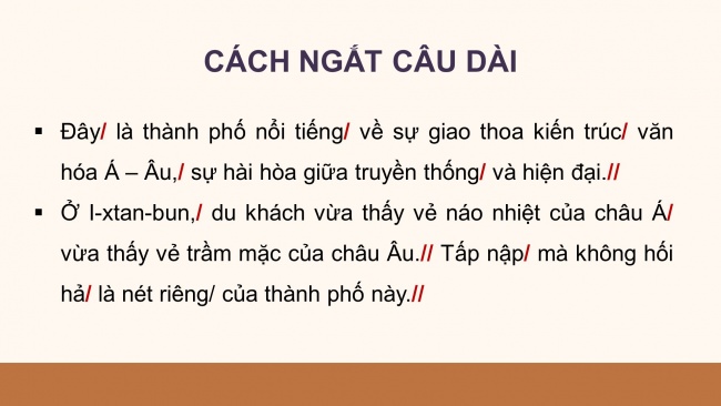 Soạn giáo án điện tử tiếng việt 4 CTST CĐ 8 Bài 6 Đọc: Thành phố nối hai châu lục