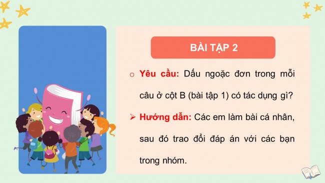 Soạn giáo án điện tử tiếng việt 4 KNTT Bài 21 Luyện từ và câu: Dấu ngoặc đơn