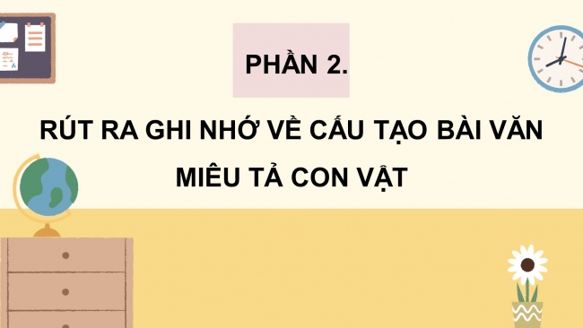 Soạn giáo án điện tử tiếng việt 4 CTST CĐ 7 Bài 1 Viết: Bài văn miêu tả con vật
